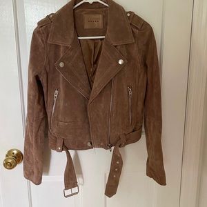 Blank NYC suede moto jacket small